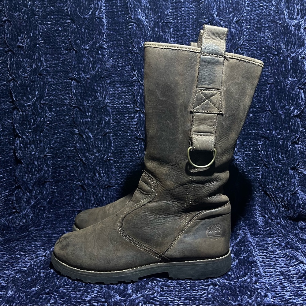 Timberland Boots Brown Genuine Leather Girl's Size 4.5Y